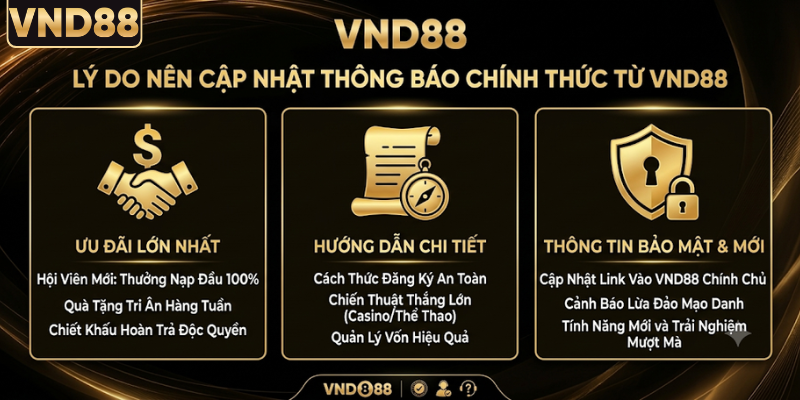 Lý do nên cập nhật thông báo chính thức