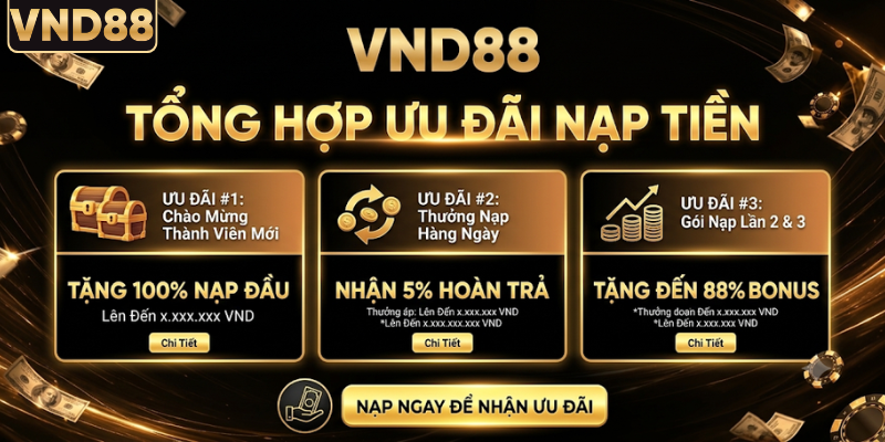 Tổng hợp các ưu đãi nạp tiền